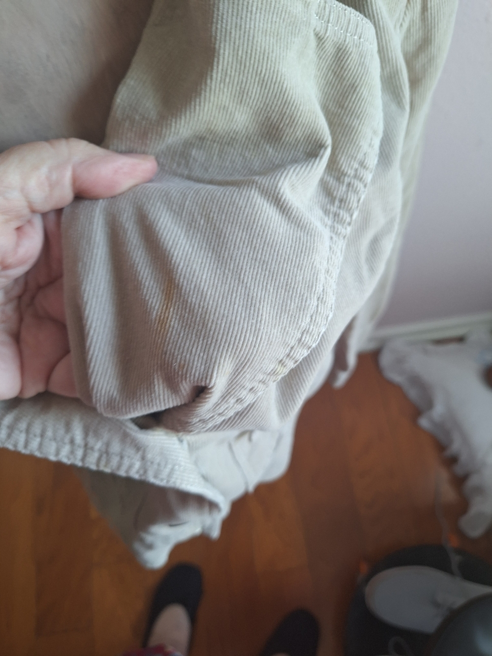 Sonoma Beige Corderoy Jacket with Ribbed Collar - Picture 8 of 12